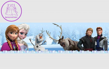 Samolepící bordura do dětského pokoje Disney Frozen - WBD 8083