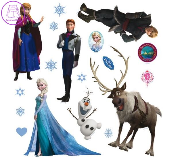 Samolepící dekorace dětská - DKS 1082 Frozen ledové království-2022