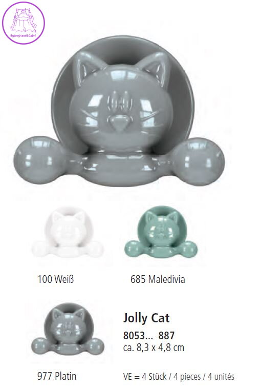  Háčky Jolly Hooks Cat - 4ks ( více barev ) 2024