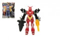 Transformer bojovník/robot figurka plast 15cm 4 barvy na kartě