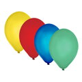 Balón L 30 cm, barevný mix / 10 ks /