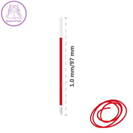 Náplň kuličková MILAN Capsule 1,0 mm, červená