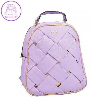 Dámska taška (batoh) dvoukomorová - fialová