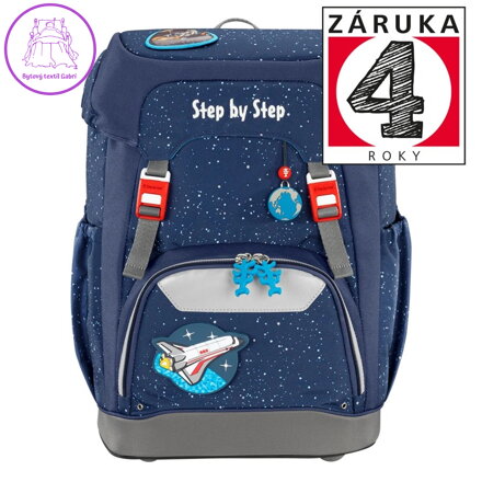 Školní taška Step by Step GRADE, Vesmírná loď + BONUS Desky na sešity za 1 Kč