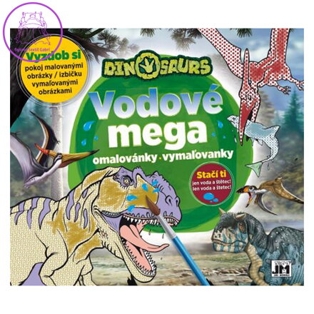 Omalovánka vodová JM MEGA A3 - Dinosauři