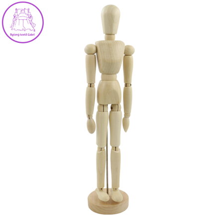SMPL manekyn - dřevěná figurka - muž 12"/ 30 cm