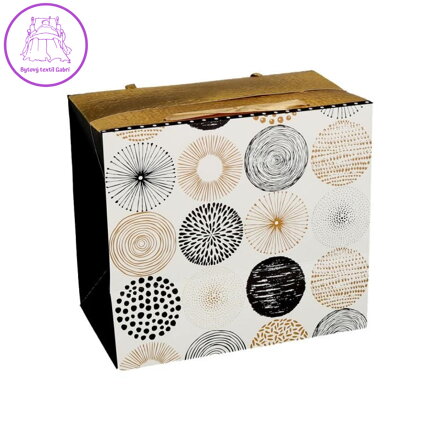 Dárková taška Bag box - Circles (22,5x13,5x20 cm)