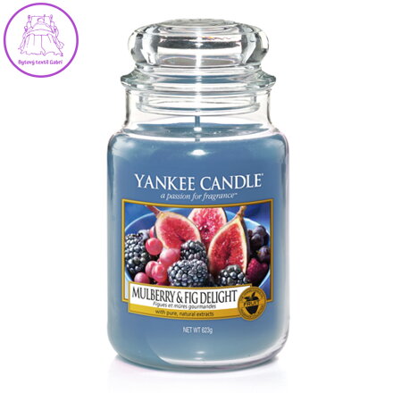 Svíčka Yankee Candle - Mulberry and Fig Delight, velká