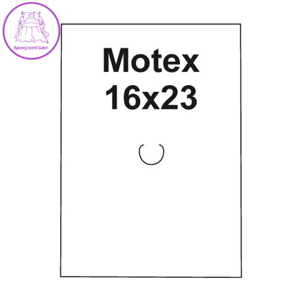 Etikety cen. MOTEX 16x23 hranaté, 870 etiket / kotouček, bílé