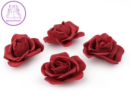 Dekorační pěnová růže Ø4-5 cm