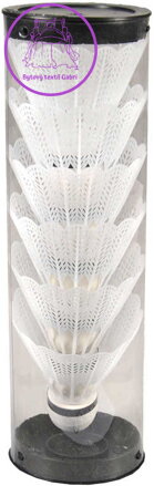 Košíčky na badminton set 6ks bílé 7,5cm v plastové tubě