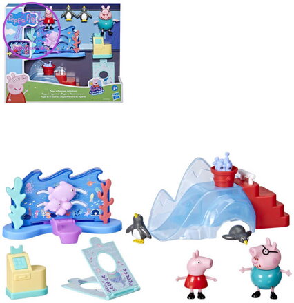 HASBRO Dobrodružství v akváriu Peppa Pig herní set 2 figurky s doplňky