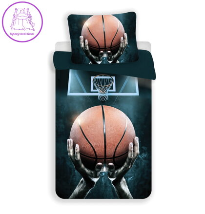 Jerry Fabrics Povlečení fototisk Basketball 140x200, 70x90 cm