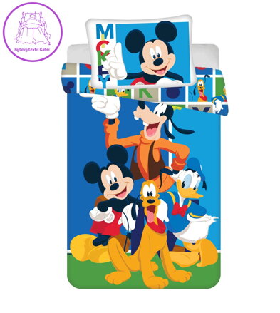 Jerry Fabrics Povlečení do postýlky Mickey and Friends baby 100x135, 40x60 cm