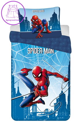 Jerry Fabrics Povlečení Spider-man Blue 04 140x200, 70x90 cm