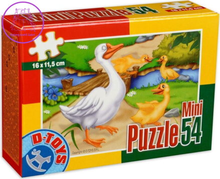 D-TOYS Puzzle Husa s housaty 54 dílků