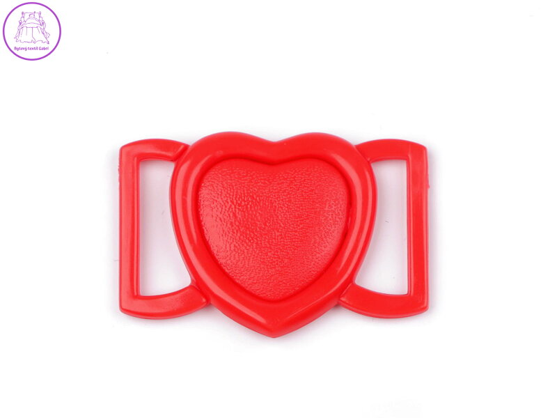 Plavkové zapínání srdce šíře 20 mm plastové