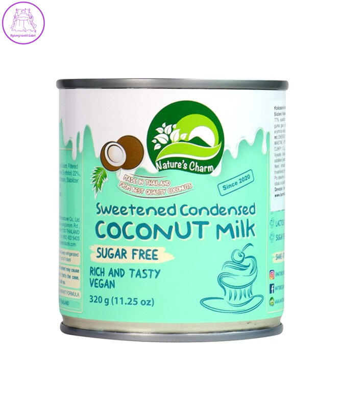 Mléko kokosové KONDENZOVANÉ bez cukru 320g NOVINAKA 5062